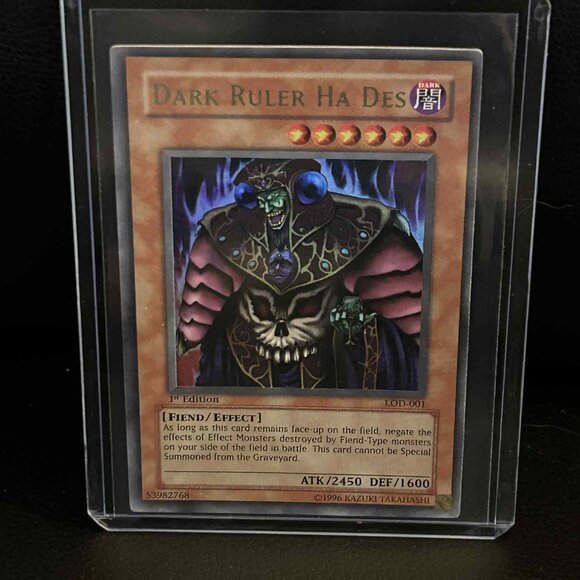 Dark Ruler Ha Des - LOD-001 - Ultra Rare - 1st Edition  Legacy of Darkness Yu-Gi - Picture 1 of 1